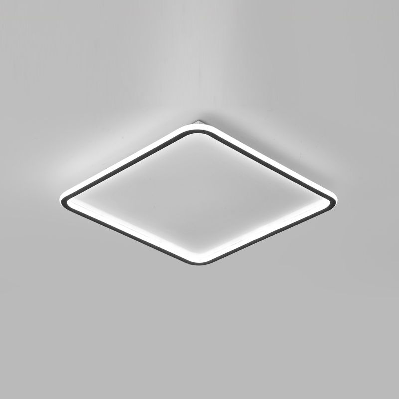 Luminaire de plafond à montage encastré simplicité géométrie LED plafonnier