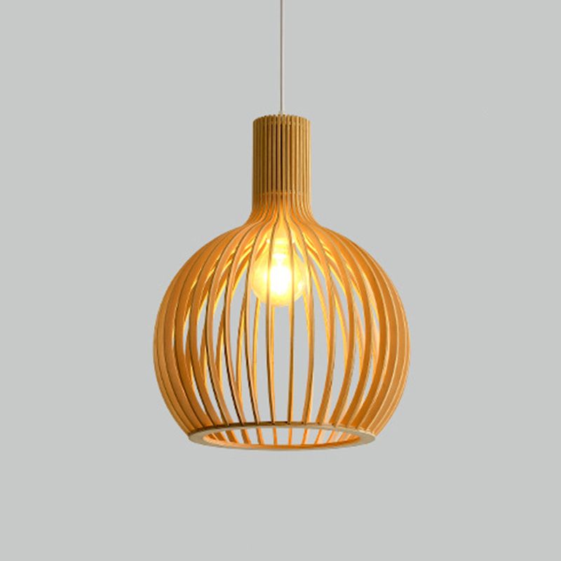 1 hängende Deckenlichter kreativer moderner Holzanhänger für Bekleidungsgeschäft