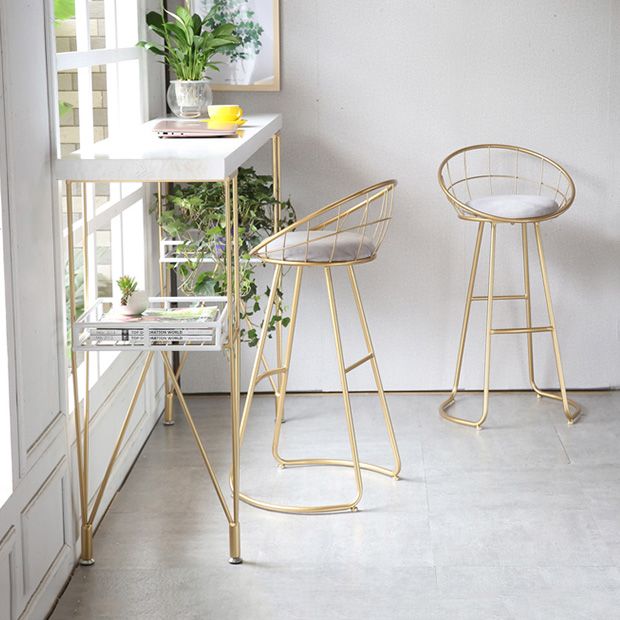 1/2/3 Pieces Glam Style Bar Table Set with Artificial Marble Top