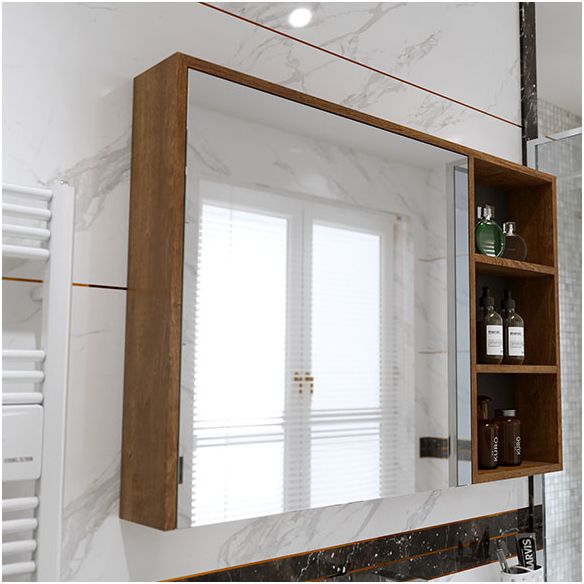 2 Drawers Vanity Wood Frame Freestanding Shelving Included Mirror Single Sink Vanity