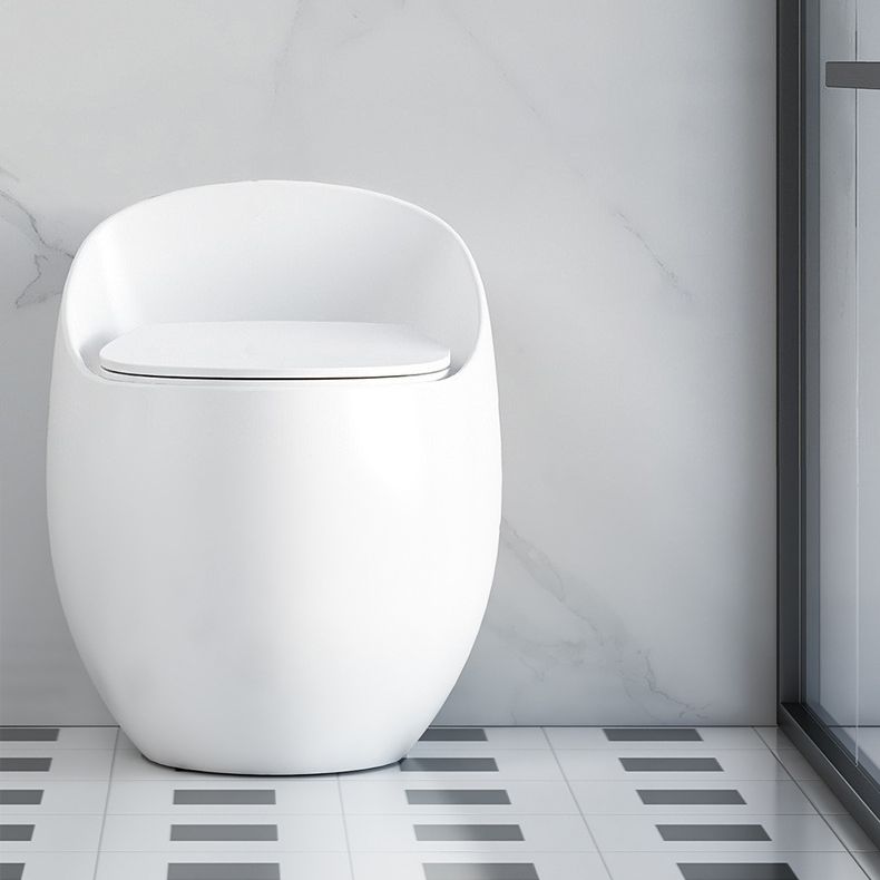 Floor Mount Flush Toilet Modern Concealed Tank One-Piece Toilet with Slow Close Seat