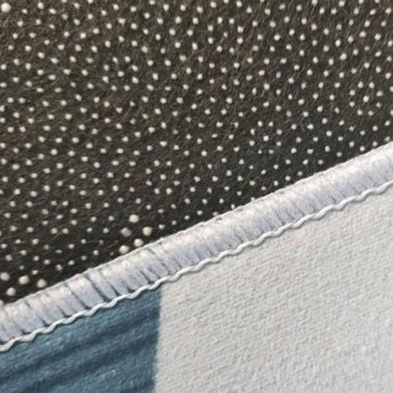 Orange Modern Rug Polyester Color Piece Rug Stain Resistant Rug for Living Room