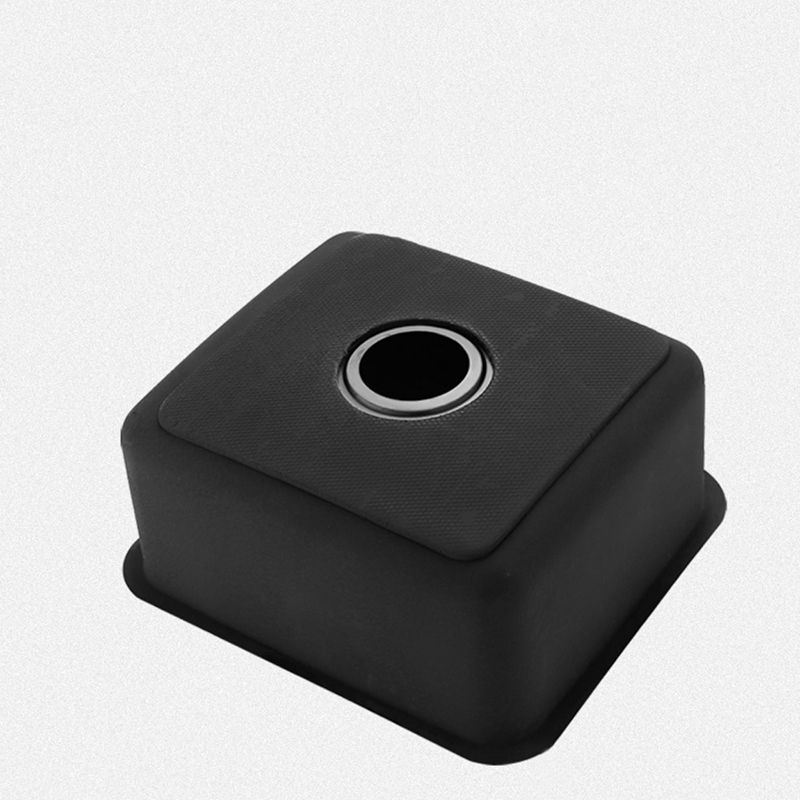 Contemporary Stainless Steel Sink in black with Strainer Drop-In Kitchen Sink