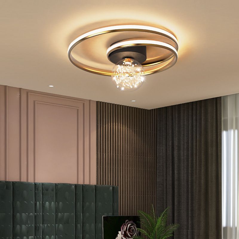 Metalen Starry Plafond Opgezette Licht Moderne Stijl LED Gouden Plafond Mount Lamp