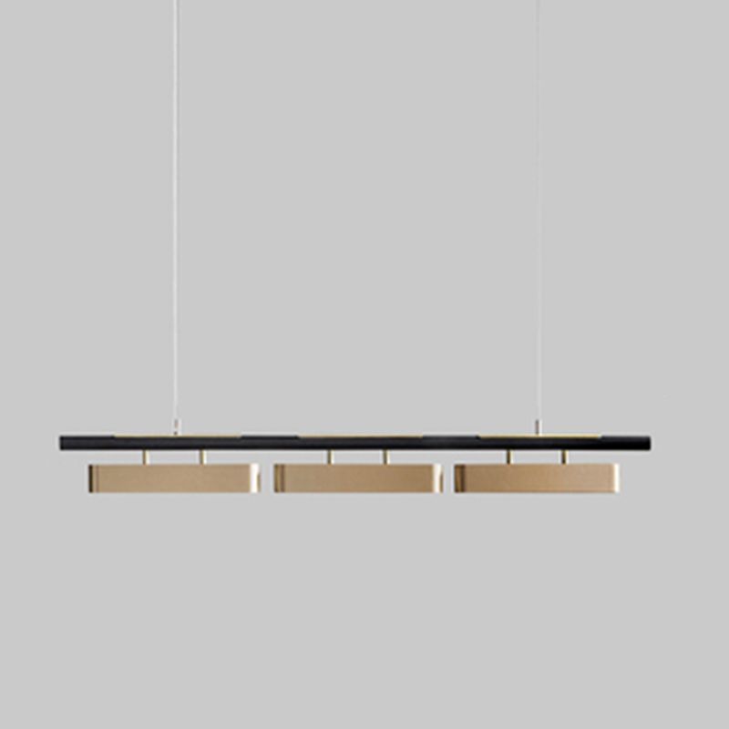 Modern Gold Shade Chandelier Lamp Metal Ceiling Pendant Light for Kitchen