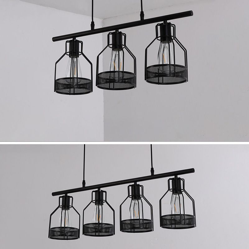 Cage Island Kroonluchter Lichten industriële metalen kroonluchter verlichtingsarmaturen voor eettafel