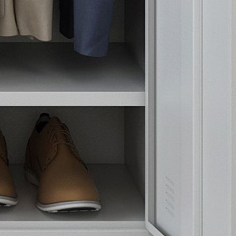 Steel Contemporary Wardrobe Closet Hinged Wardrobe Armoire for Home