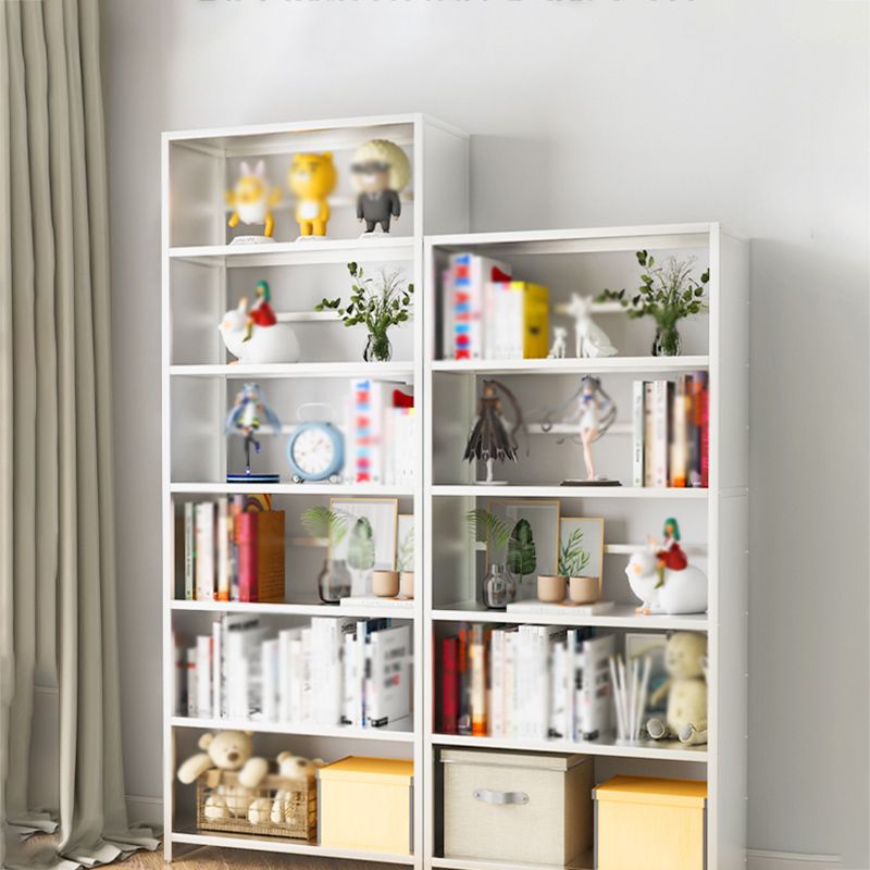Modern Metal Bookshelf Open Shelf Bookcase with Rectangular Shelves
