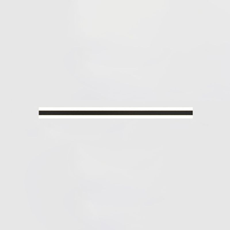 Lineare Form Metallwandbeleuchtung moderner Stil Einmals Wandhalterung in Schwarz