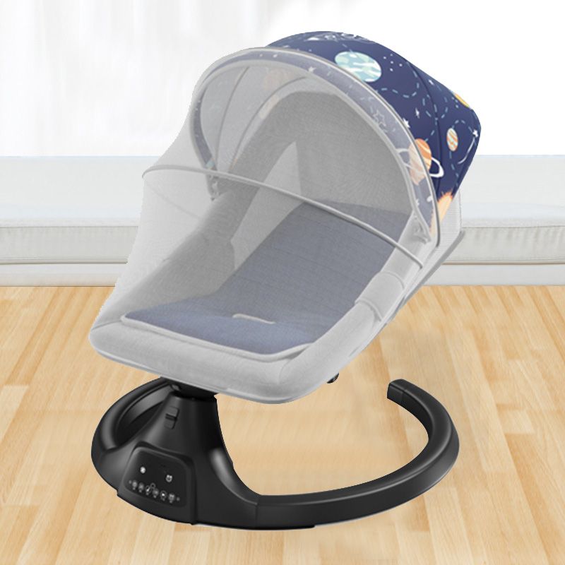 Toddler Antique Finish Cradle Adjustable Heights and Angle with Mattress