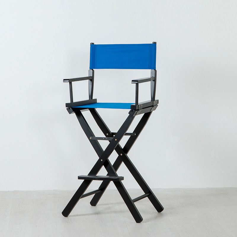 Industrial Wood 30-inch Barstools Cloth Seats Folding Counter Stool with 4 Legs