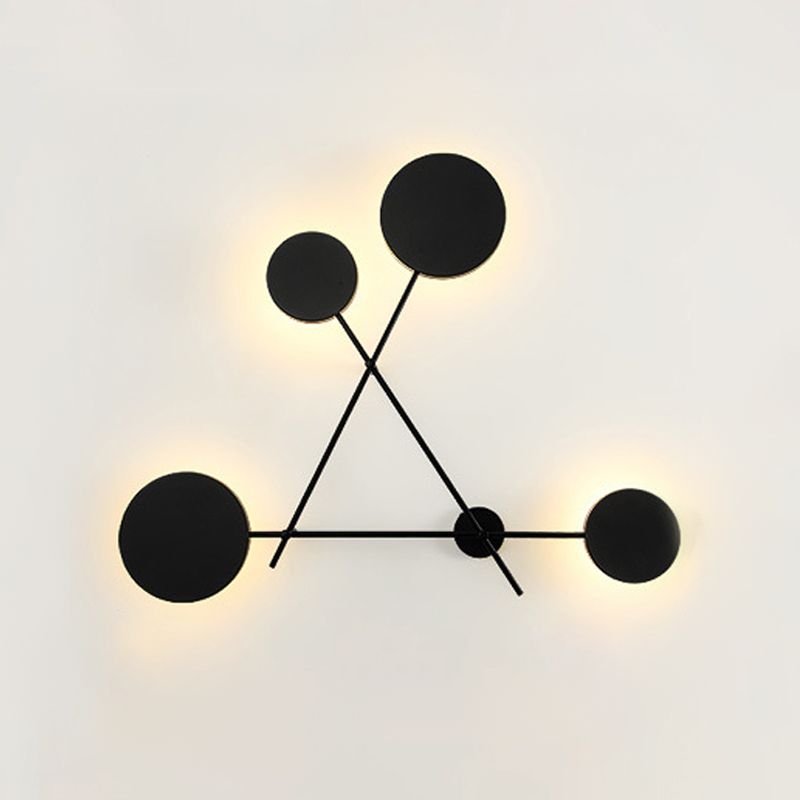 Geometric Sconce Lights Modern Wall Light Fixture Metal 4 Light Wall Sconce Lights