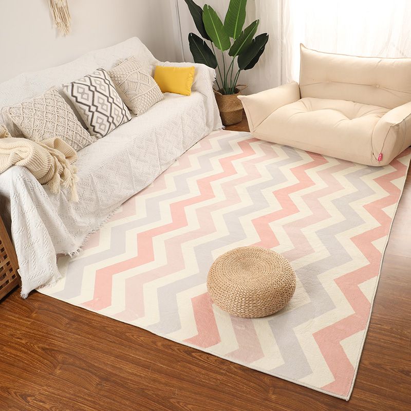 Tapis de tapis jaune fantaisie Géométrique Polyester Area Tapis antidérapant Anti-slip Area pour la décoration intérieure