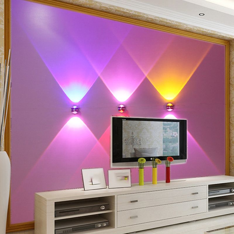 Contemporary Style Geometric Wall Lighting Metal 2 Lights Wall Sconces