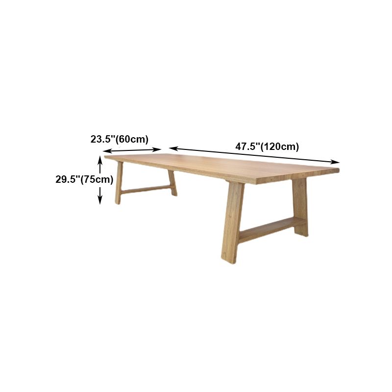 Solid Wood Office Table Contemporary Wood Color Meeting Table