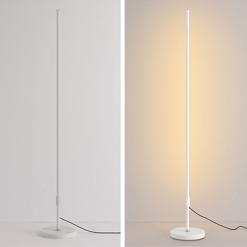 Metal Linear Shape Floor Lighting Modern 1-Light Floor Lighting