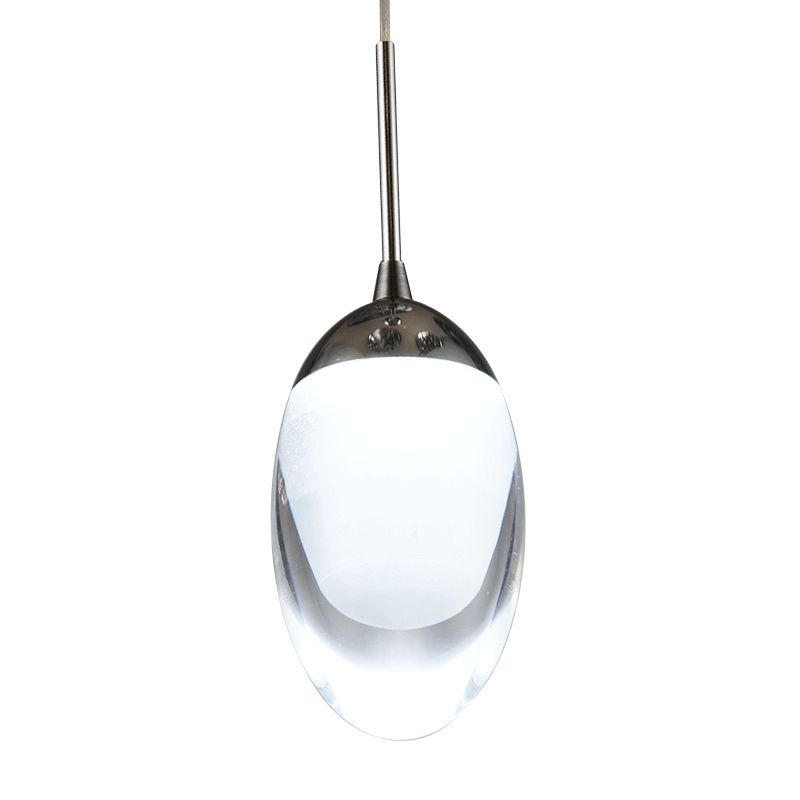 Acrylic Shade Droplet Hanging Light Modern 1 Light Suspension Pendant in Warm/White Light for Dining Room