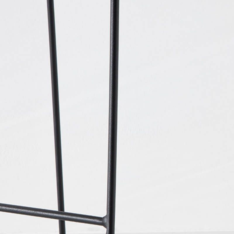 Modern Style Backrest Counter Stool with Cushion and Metal Base