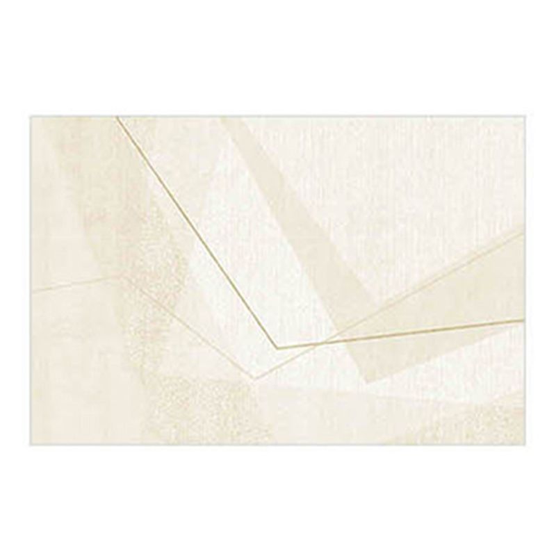 Beige Modern Rug Polyester Striped Rug Washable Indoor Rug for Drawing Room