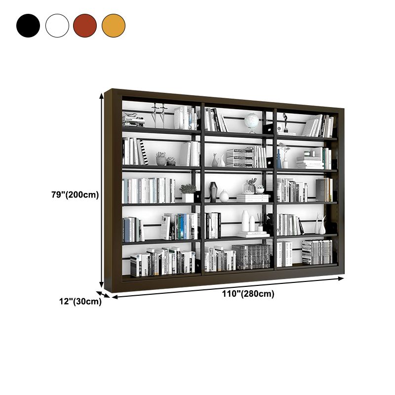 Open Bookshelf Modern Minimalist Iron Bookcase Home Floor Bookcase Steel Storage Rack
