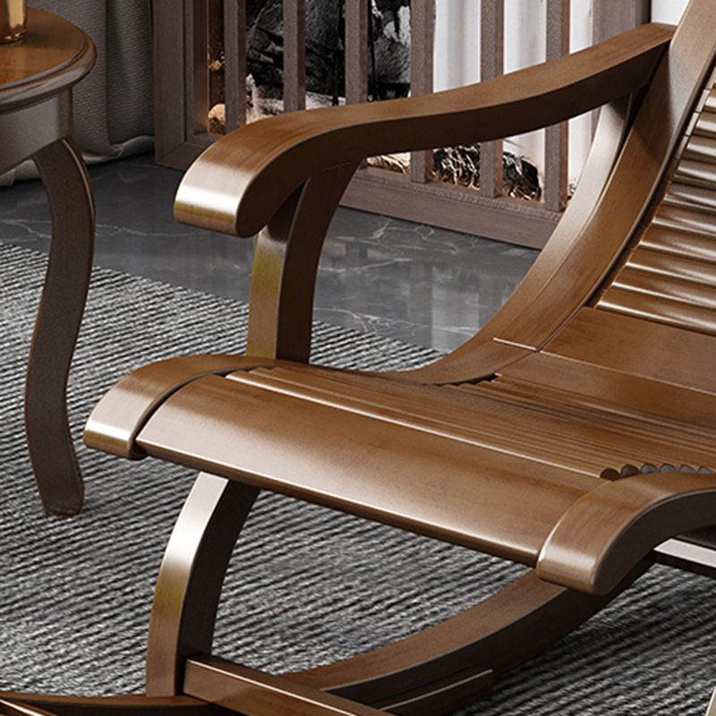 Mid-Century Modern Recliner Chair Solid Wood Recliner Chair for Living Room