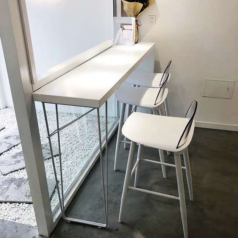 Modern Bar-height Table Solid Wood Top 41.3-inch Height Table