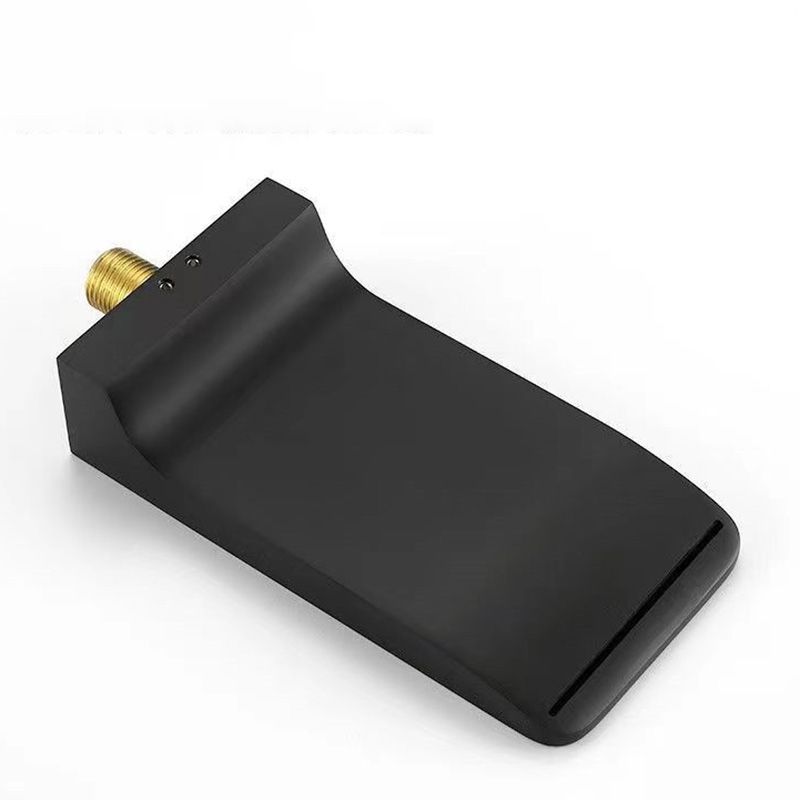 Modern Brass Faucet Swivel 1-Handle and 4-Hole Wall Mounted Tub Spout Trim