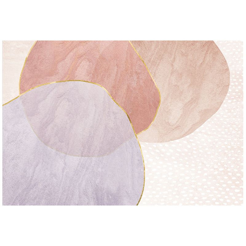 Morandi Colour Artistic Rug Simplicity Polyester-Teppichfreundlicher, waschbarer Teppich für die Inneneinrichtung