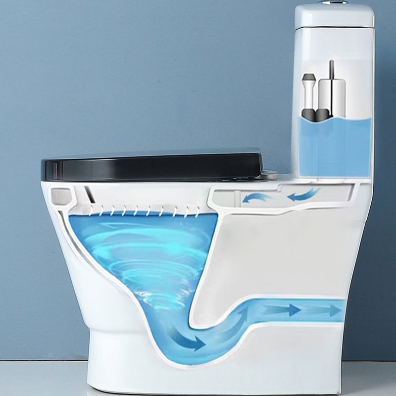 Traditional Ceramic Flush Toilet Spray Gun Included Urine Toilet for Bathroom