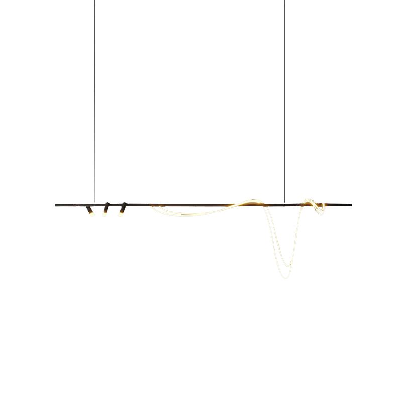 Modern Pendant Lighting Fixtures 5 Lights Island Light Fixture for Dining Room