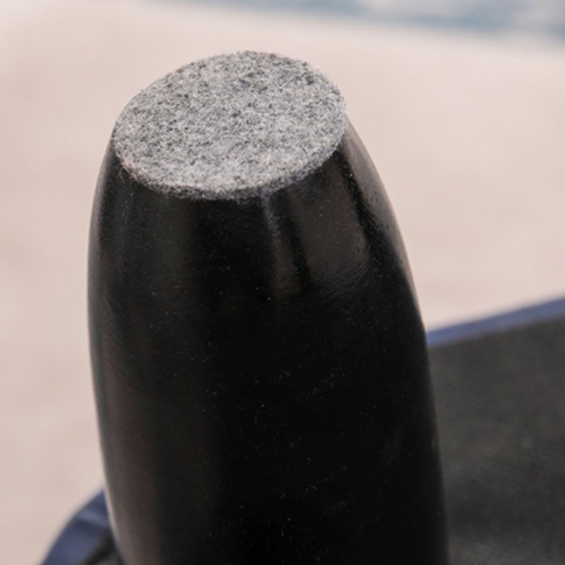 Nailhead Trim Ottoman Leather Special Shape Contrast Color Stain Resistant Ottoman