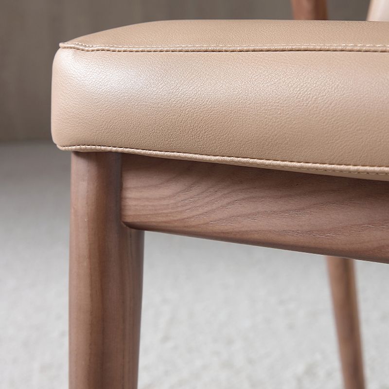 Dining Room Contemporary Side Chair Solid Wood Upholstered Dining Chair