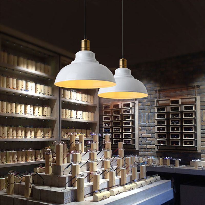 IJzeren Pot Cover Hanging Lamp Simplicity Single-Bulb Restaurant Plafond Lighting Partry