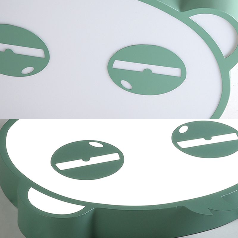 Salle de soins Panda lampe fluorescente acrylique animal Candy coloré LED plafonnier