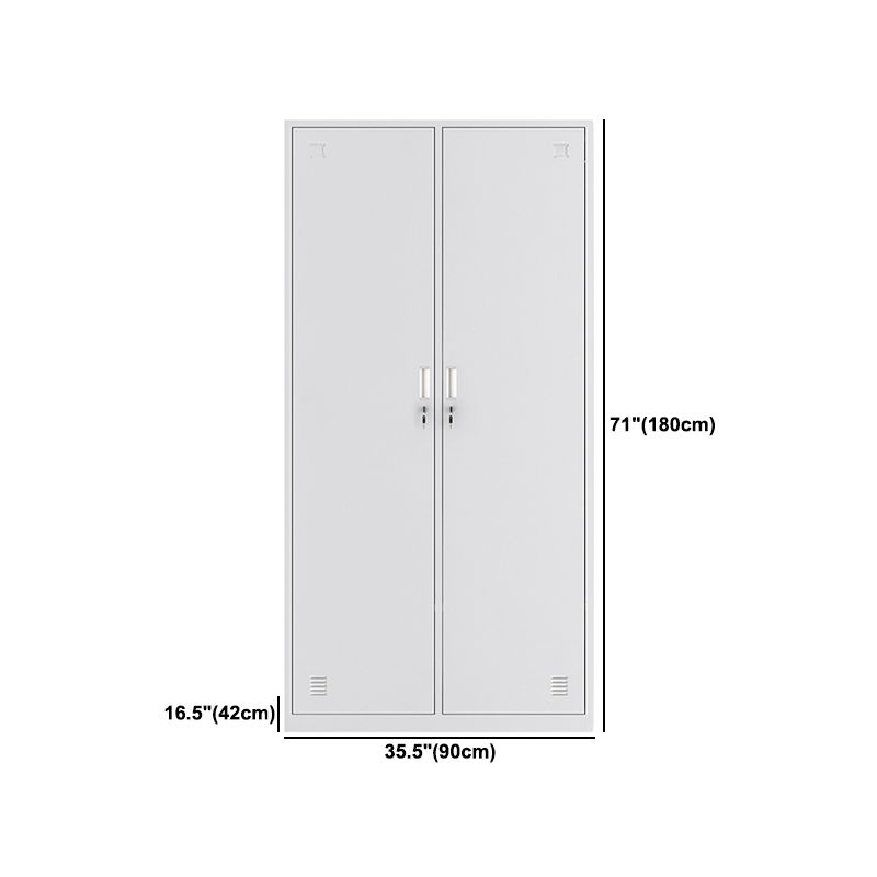 Steel Wardrobe Cabinet Contemporary Hinged Wardrobe Armoire for Home