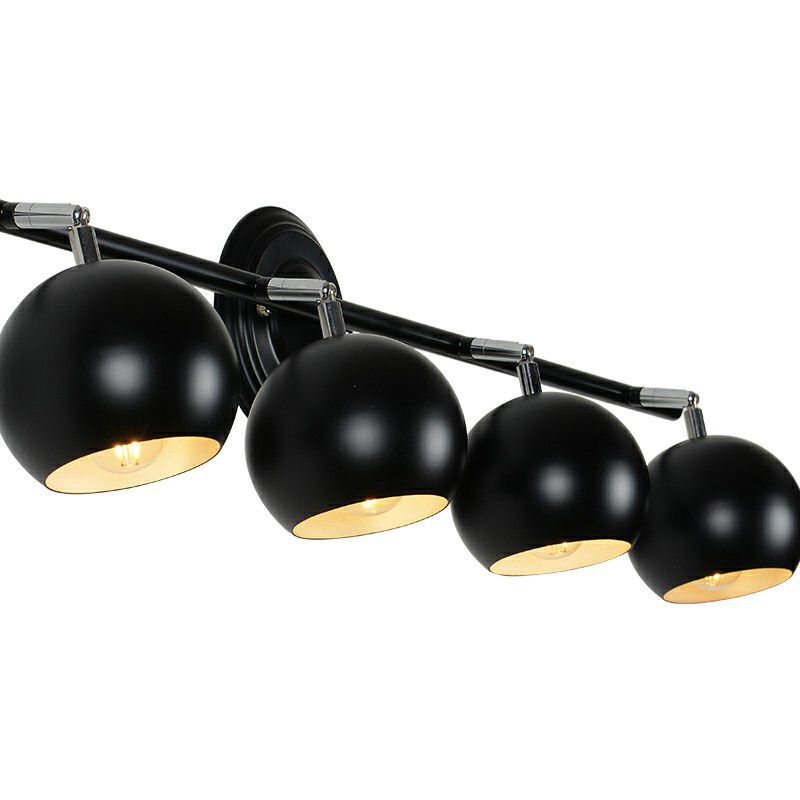 Plafonnier semi-encastré nordique en métal, luminaire sur rail pour Restaurant, dôme