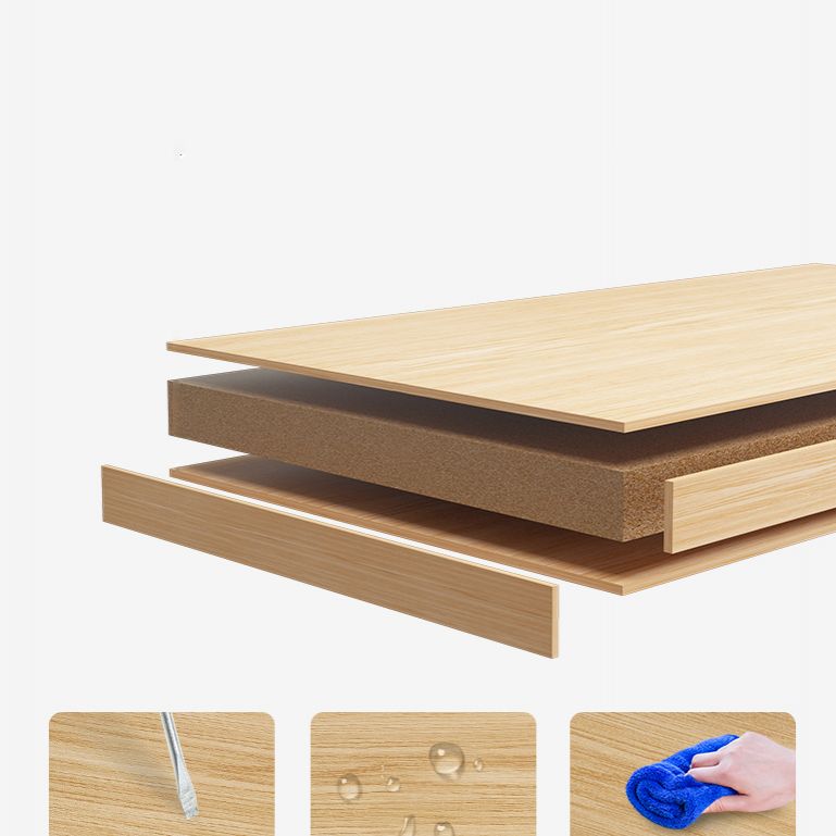 Light Brown Modern Style Bookshelf Engineer Wood Bookcase for Home