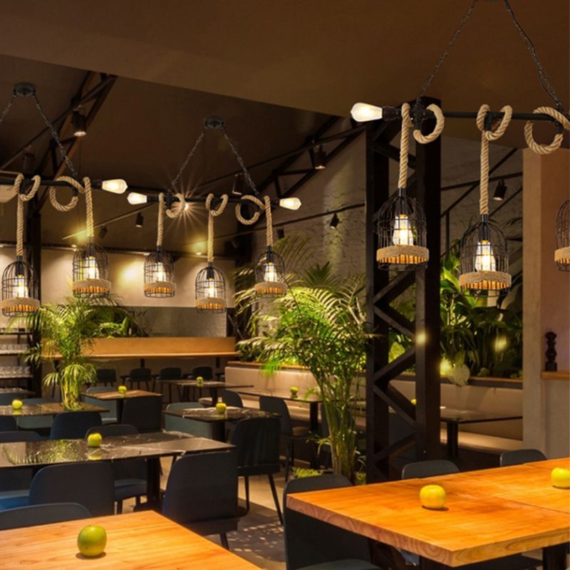 Industrial Island Light Minimalist Hanging Lighting Fixture for Dining Room