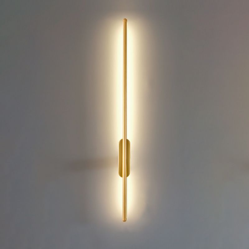 Forma lineare in metallo sconce moderno stile moderno 1 lampada da supporto da parete leggera