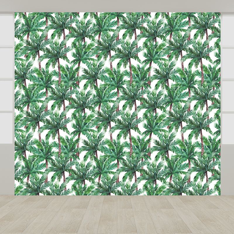 Washable Coconut Trees Wall Mural Non-Woven Tropical Wall Decor for House Interior