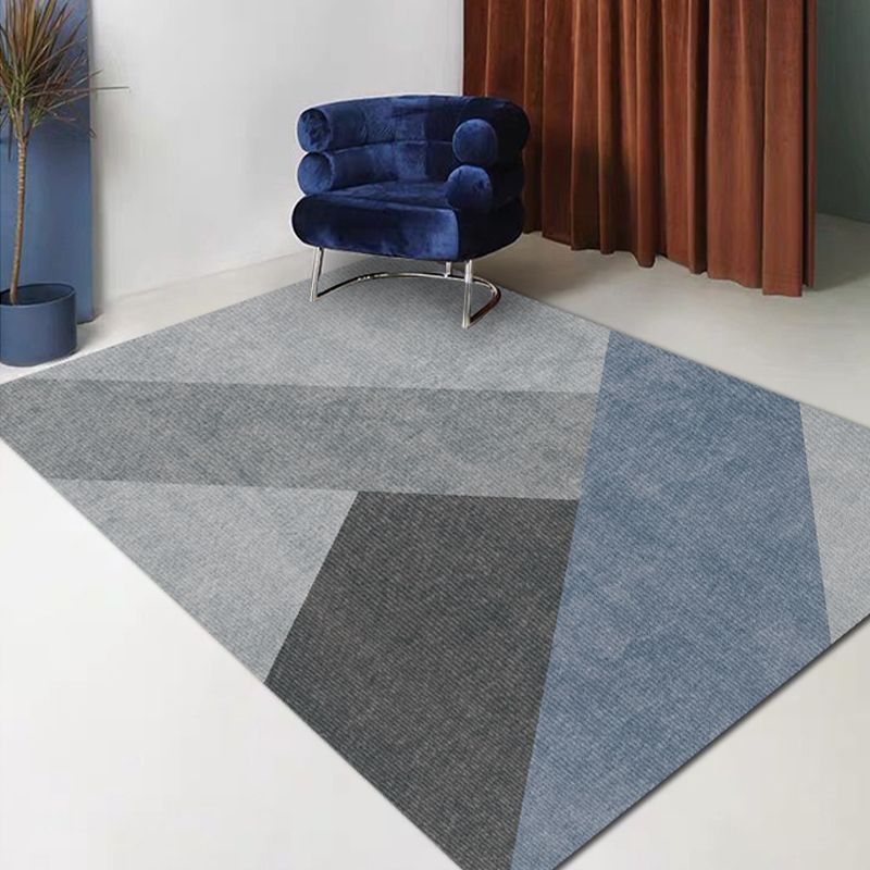 Moderne woonkamer tapijt geometrisch patroon polyester gebied tapijt niet-slip achterste backing area tapijt