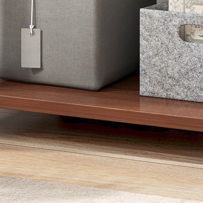 Moderner Stil offener Bücherregal Holzregal -Bücherregal mit Zaubererrädern