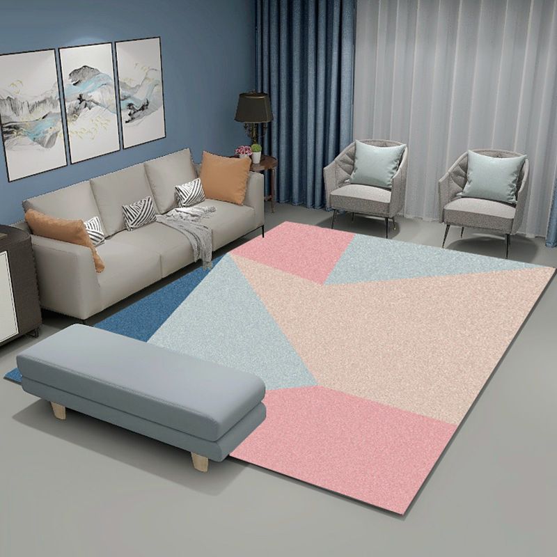 Minimalist Rug Nordic Geometric Area Carpet Washable Rug for Living Room, Home Decor