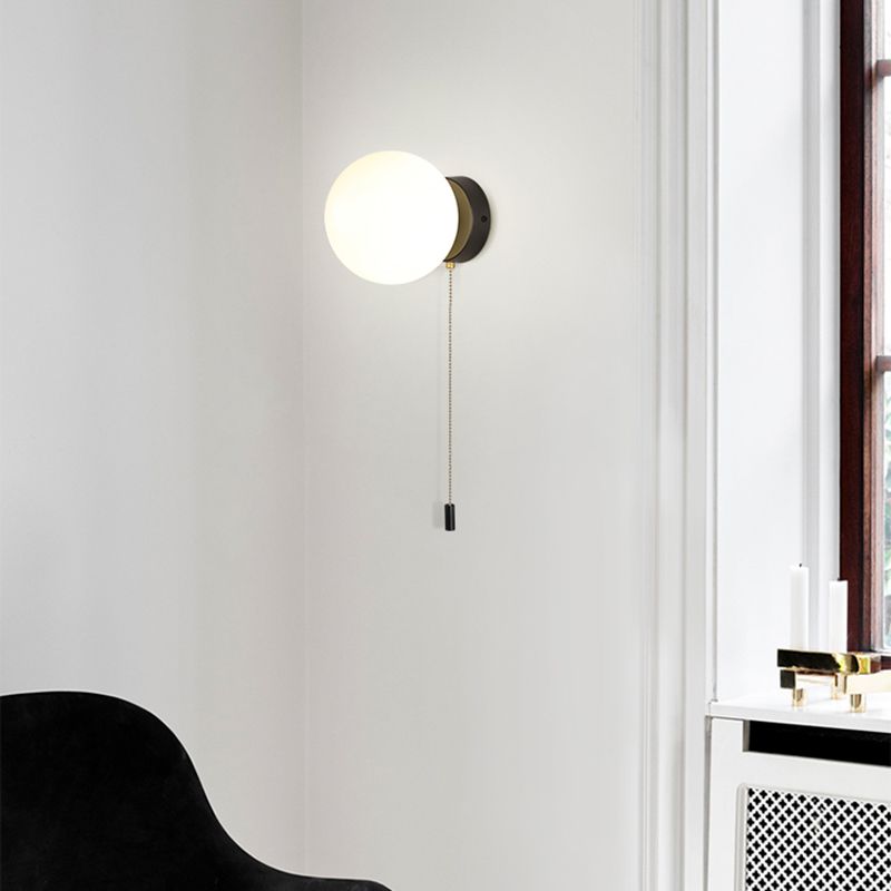 Kugelschattenglas Wandleuchter moderner einzelner leichter Wand Licht montiertes Licht