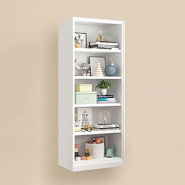 Modern Steel Bookcase Closed Back Bookshelf for Any Room, 13"W