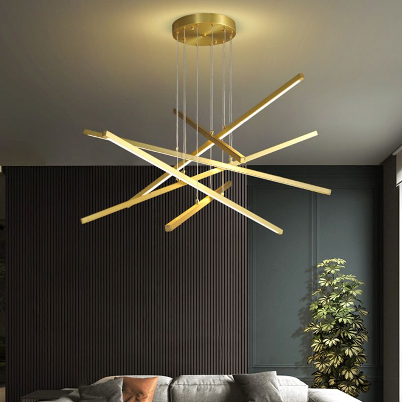 2 Farbe optional hängende Deckenleuchte moderner Kronleuchter für Wohnzimmer Schlafzimmer