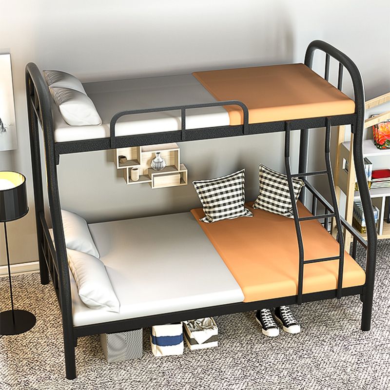 Modern Style Bunk Bed 66.93" Tall Bunk Bed in Black/White Finish