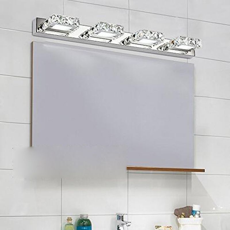 Modern Crystal Makeup Mirror Light Simple LED Mirror Lamp Fixture for Bathroom