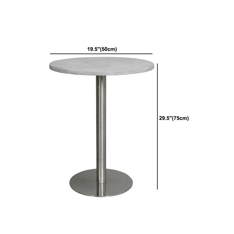 Mid-Century Modern Cocktail Table Pedestal 1 Single Coffee Table