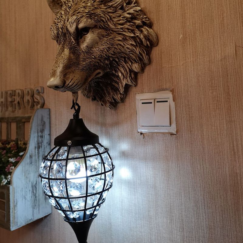 Minimalist Style Wall Sconce Lighting Crystal Shade Wall Lighting Fixtures